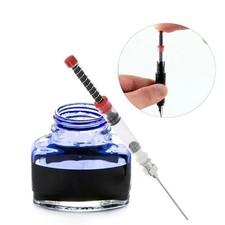 Fountain Pen Ink Syringe Filler Tool with Needle Tip for Refilling and Cleaning