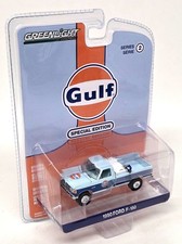 Greenlight 1/64 Ford F-150 1990 Pick-Up Gulf Blue Diecast Model Car