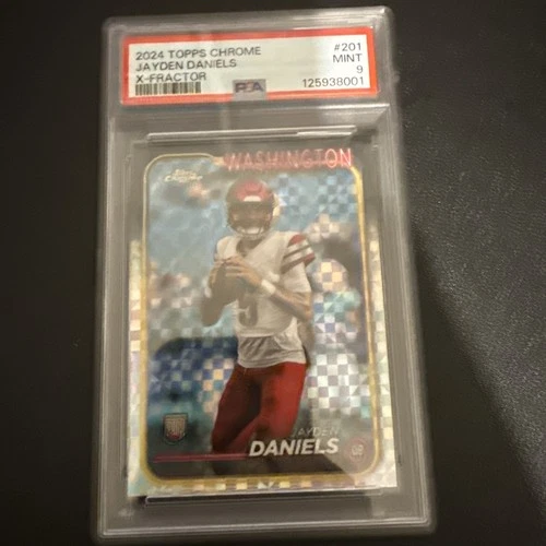 2024 Topps Chrome Jayden Daniels X-Fractor Rookie #201 PSA 9 Commanders