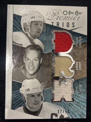 Nicklas Lindstrom Gordie Howe Steve Yzerman 2009-10 O-Pee-Chee Premier Trios /50