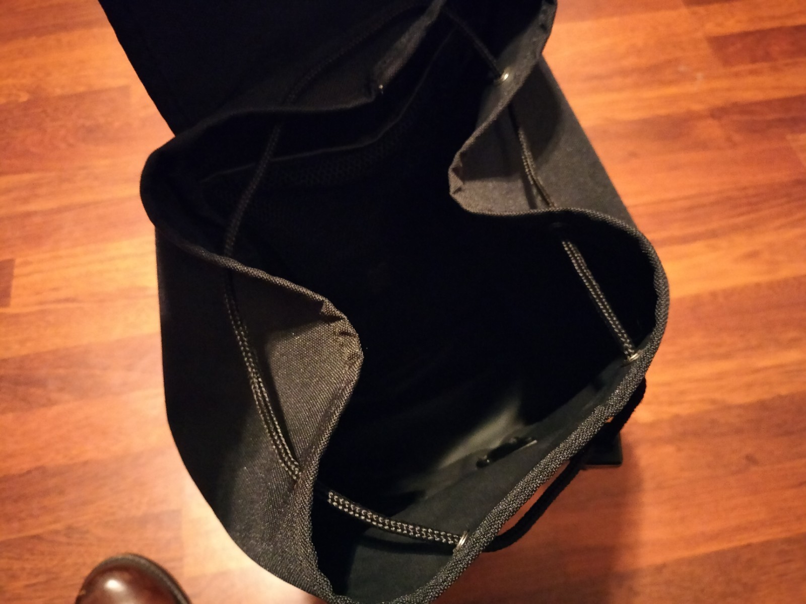Samsonite Black Drawstring Snap Closure Backpack - image 9