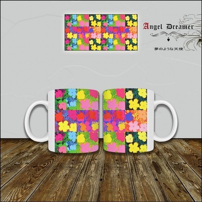 TASSE TASSE Flowers von Andy Warhol Pop Art Serie Blumen Kunst Sammlung Vintage
