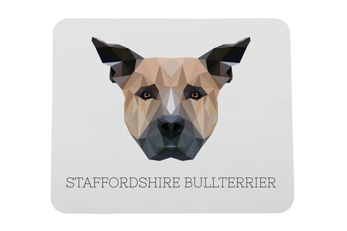 Staffordshire Bull Terriër geometrische onderlegger Art-Dog
