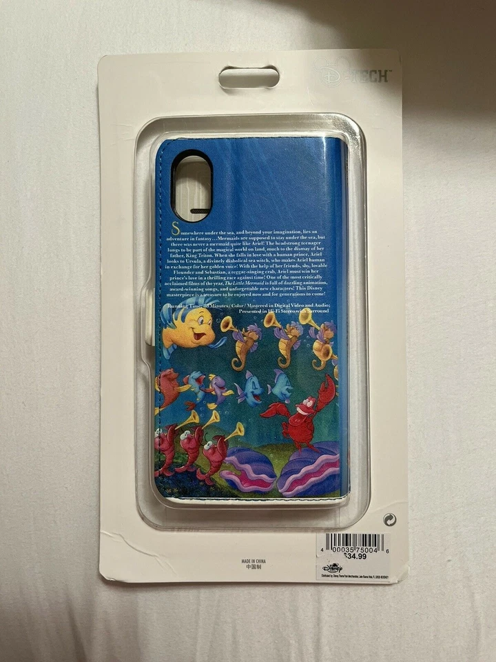 FUNDA D-TECH LA SIRENITA iPHONE XS CON POSICIÓN DE PATA DE CABRA Y 3 RANURAS PARA TARJETAS Foto 2 de 3