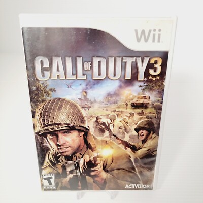 Call of Duty 3 Nintendo Wii 2006 -  Complete CIB Tested 