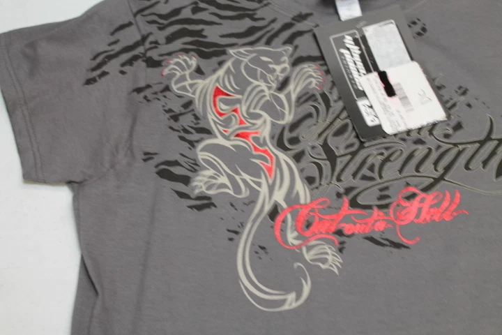 NEW WOMANS LARGE L SPORTBIKE MOTORCYLE T SHIRT NOS CAT OUT'A HELL - Image 3 of 4