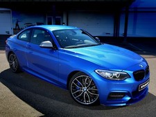 Cars 2014 bmw m235i coupe track edition Desk Mat Stitched