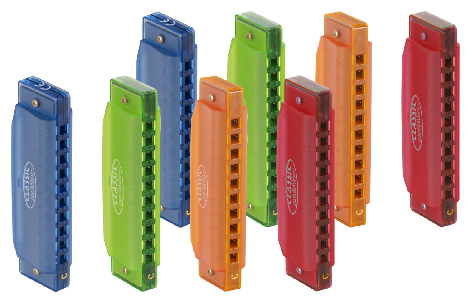 8-кратный набор для игры на гармонике Kinder Mundharmonika Fun Kids C-Dur 10-Loch Blues Harp Kunststoff Etui 6390₽