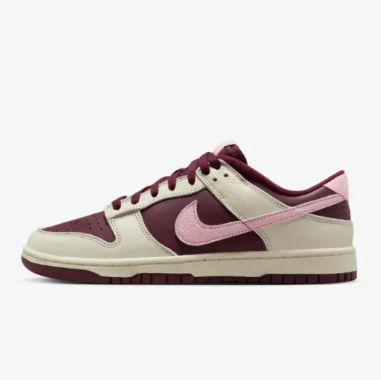 Полуботинки Nike Dunk Night темно-бордового и нежно-розового цвета (DR9705-100) Доставлены в кратчайшие сроки