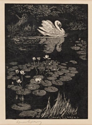 The Swan : Lionel Lindsay : 1924 : Archival Quality Art Print