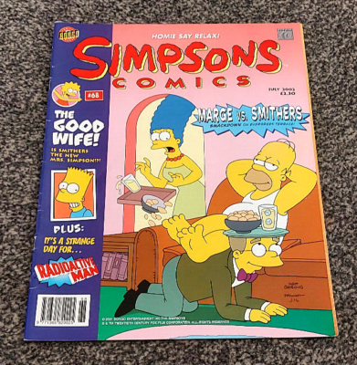 THE SIMPSONS COMICS NO 68 JULY 2002 BONGO COMICS MAGAZINE BART