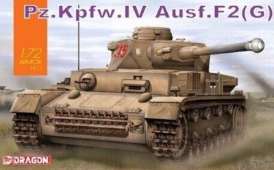 Pz.kpfw.iv Ausf. F2(G) Tank 1:72 Kunststoff Modell Kit Dragon Models