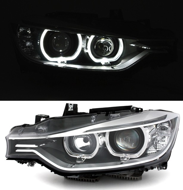 Upgrade Headlight Set for BMW F30 F31 Xenon Look Angel Eyes for Halogen eBay