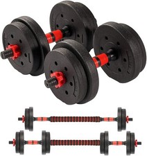 SET 2 MANUBRI MANUBRIO PALESTRA 10KG PESI SPORT FITNESS 5KG BODY BUILDING COPPIA