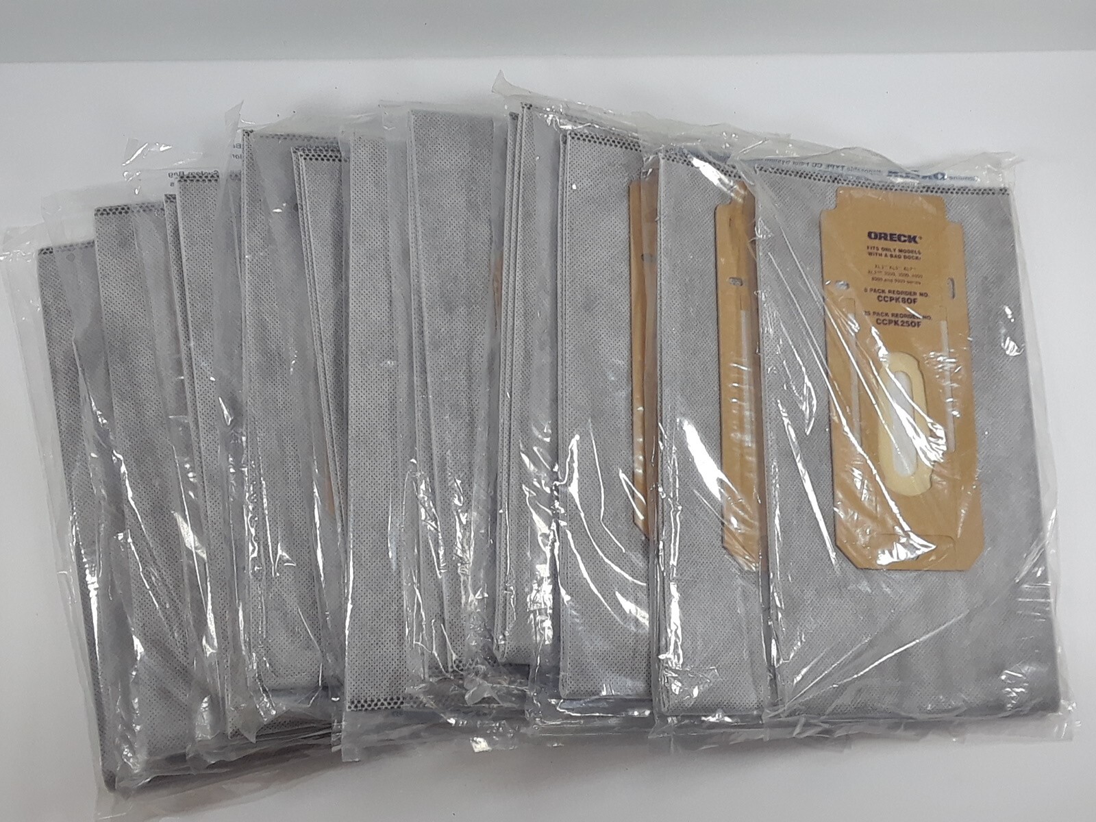 11 Pack ORECK Type CC 4 Layer Celoc Charcoal Filter Vacuum Bags CCPK80F