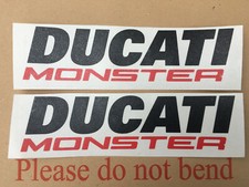 Ducati Monster 821 1200 1200S Petrol tank decals. Choose colour. Quality Non oem