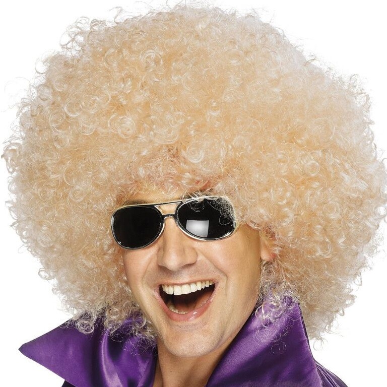 Smiffys Parrucca Afro Nera Foltissima - Taglia Unica Per Costumi E Travestimenti - Foto 5