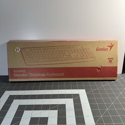 Genius PS/2 DESKTOP Keyboard KB-06XE Brand new Black Window 7 English