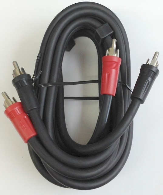 Belkin Audio Video Shielded Cable Dual Male Coaxial RCA Plugs On Each