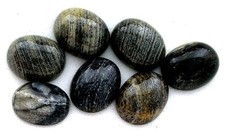 FOUR 10mm x 8mm 10x8 Oval Silver Leaf Agate Cab Cabochon Gem Gemstone SLAC5