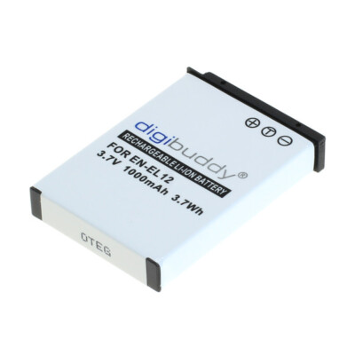 Akku für Nikon EN-EL12 CoolPix S6100  S6300  S6400 S8000 S8100 1000mAh