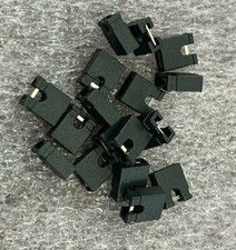 Black 2.54mm 0.1" Circuit board jumper shunts Pack of 10pcs