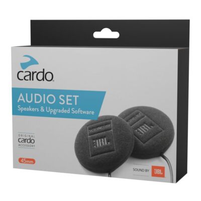 	Cardo 45mm Audio Set Works with Most Helmet Communicators Single Pack Black	