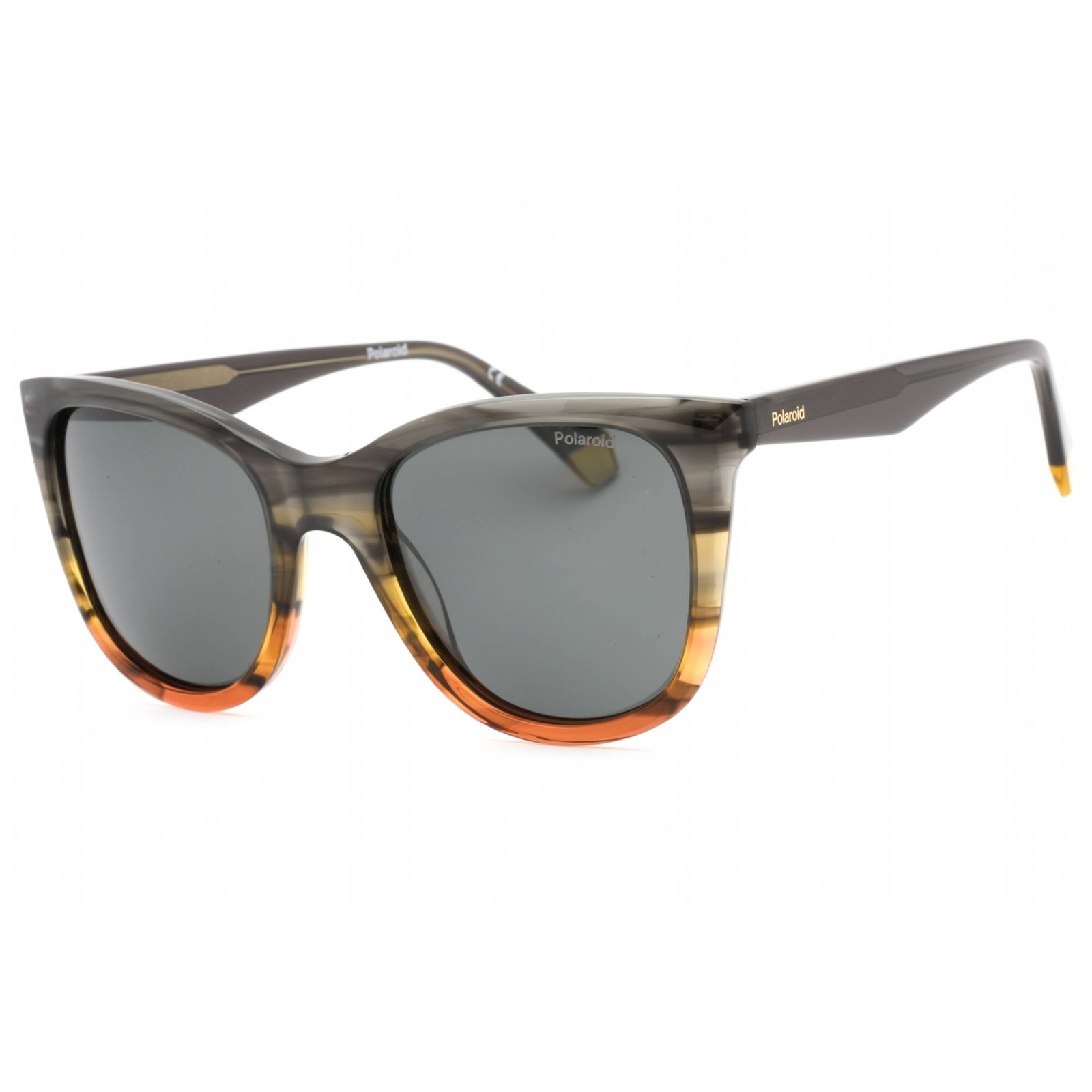 Polaroid Core Women's Cat Eye Sunglasses Grey Yellow Frame PLD 4096/S/X 0XYO M9-image