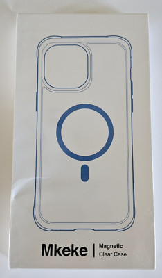 Mkeke Magnetic Clear iPhone 13  or 14 Hard Case K22-14-6.1 NIB & Sealed