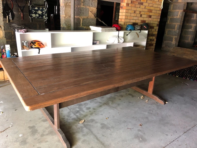 Outdoor Timber Dining Table And 10 Chairs Tables Gumtree Outdoor Timber Dining Table And 10 Chairs