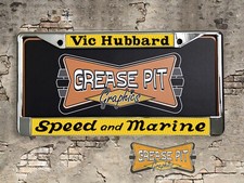 Vic Hubbard Speed Marine Speed Shop License Plate Frame Vic Hubbard Speed Marine Speed Shop License Plate Frame