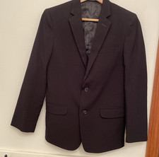 EUC Boy&rsquo;s Black Calvin Klein Blazer. Size 14 with Two Button Closure