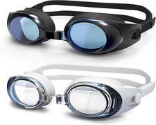 Kids Swimming Goggles 2 Pack Adjustable Anti Fog Swim Eyewear for Ages 6 US