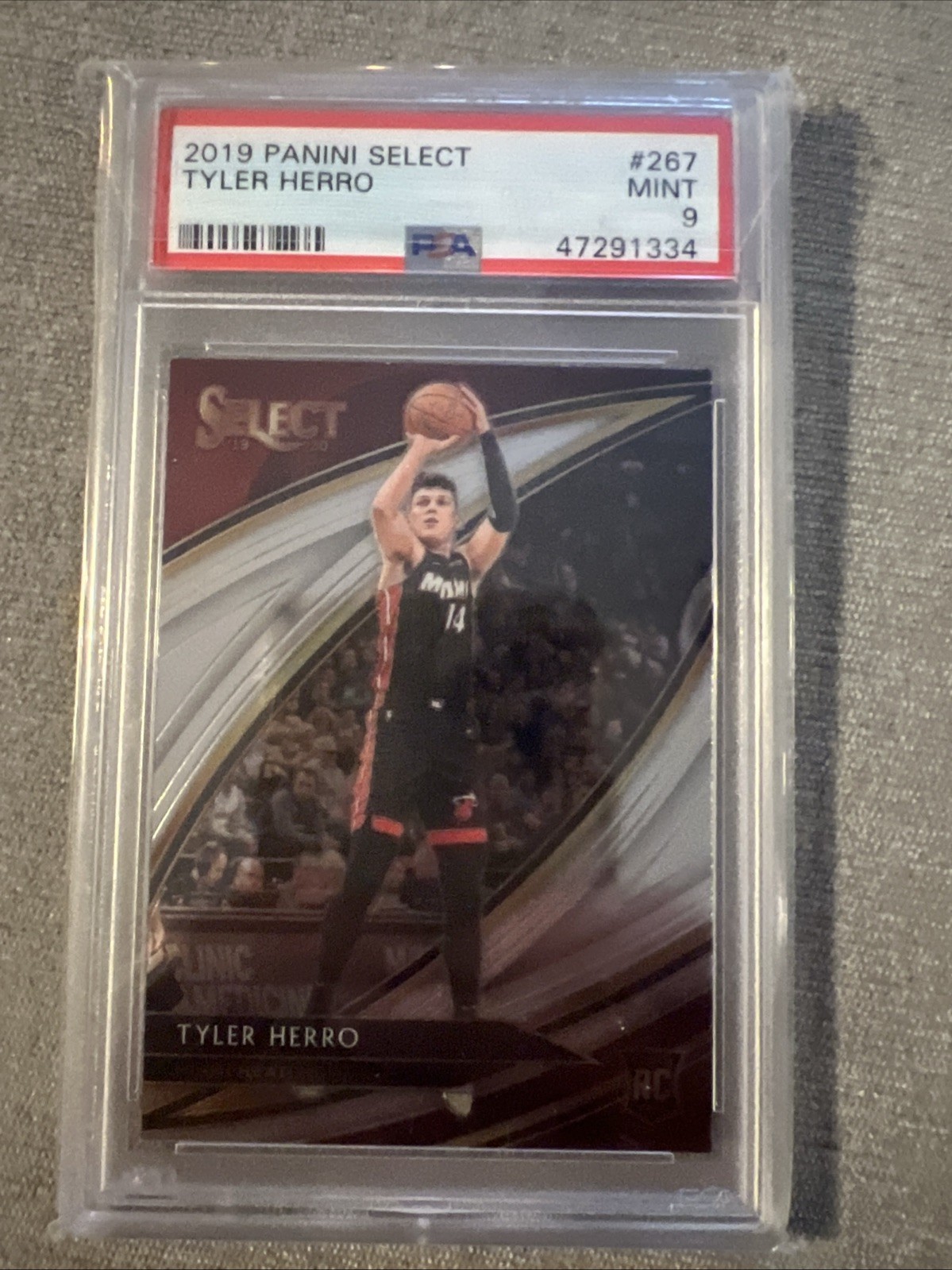 2019-20 Panini Select - Courtside Tyler Herro #267 (RC) PSA 9 Miami Heat