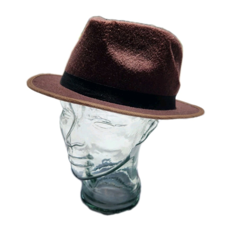 Stylish Short Brim Fedora Hat for Summer Beach Outfits and Gangster Looks-image