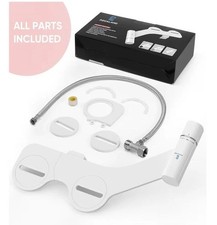 Ultra-Slim Bidet Attachment, Posterior Feminine Wash- Retractable Dual Nozzles 