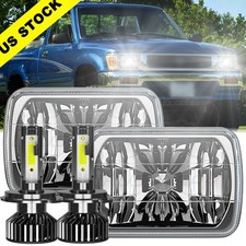 5x7 7x6 Inch H4 Led Headlight Hi-lo Beam Fit Jeep Wrangler Yj 1987-1995 4pcs 5x7 7x6 Inch H4 Led Headlight Hi-lo Beam Fit Jeep Wrangler Yj 1987-1995 4pcs
