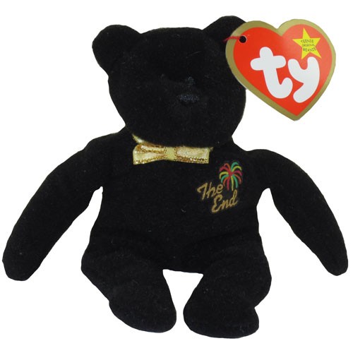 TY McDonald's Teenie Beanie - THE END Bear (2000) (5 inch) - Mint Loose - Afbeelding 1 van 1
