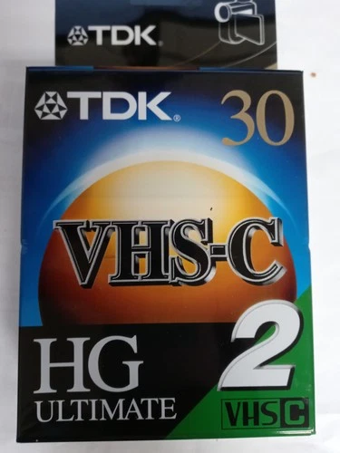TDK - VHS-C HG Ultimate 30 Camcorder Videotape Package of 2 Sealed
