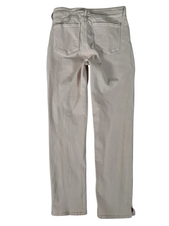 Pantalones de mezclilla ajustados al tobillo tiro alto rosa claro NYDJ Curves 360 para mujer talla 6 Foto 2 de 4