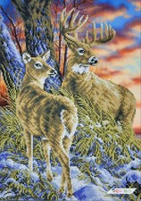 Deer Bead Embroidery Kit DIY Craft Kit Needlepoint Beadwork b537