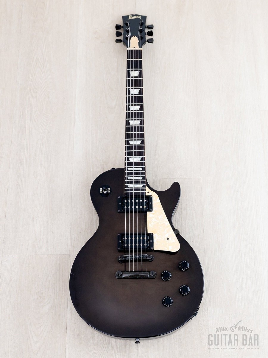 1990s Burny Joe Perry Signature LG-75JP Black Burst w/ VH-1