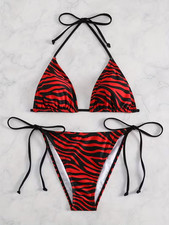 Two-Piece Printed Bikini Swimsuit