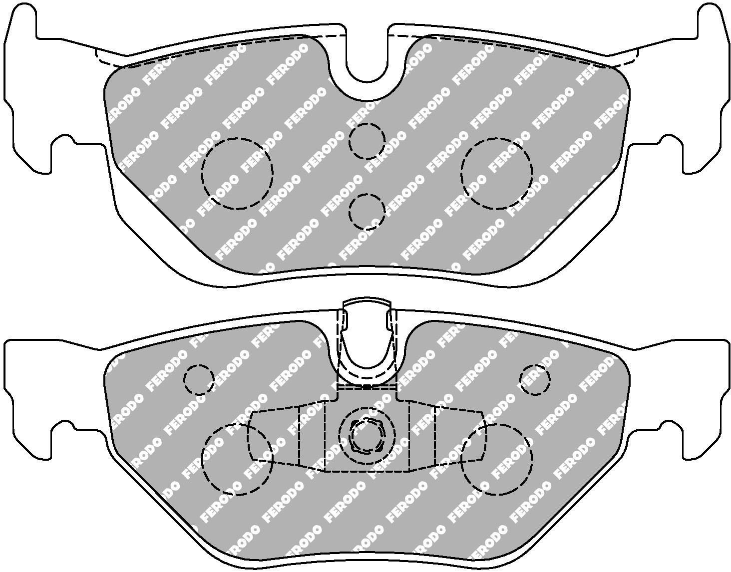 Rear Ferodo DS2500 Brake Pads for BMW 3 Series E90 E91 E92 E93 318 320 323 325