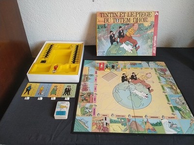 Tim und Struppi und die Falle des Totems DHOR KOMPLETT SEHR GUTER ZUSTAND GESELLSCHAFTSSPIEL Vintage Liv Angebot 