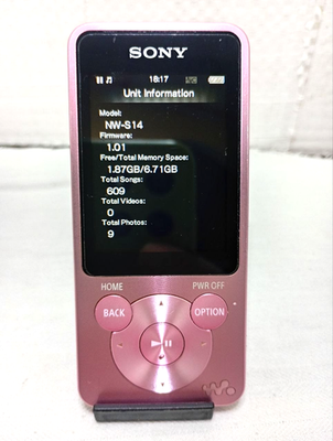SONY Walkman NW-S14 Teal Blue 8GB mp3 bluetooth audio player