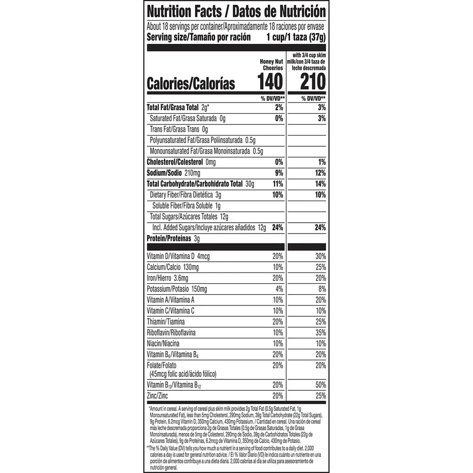 Paquete de 1 cereal sin gluten Honey Nut Cheerios 48 oz Foto 2 de 4