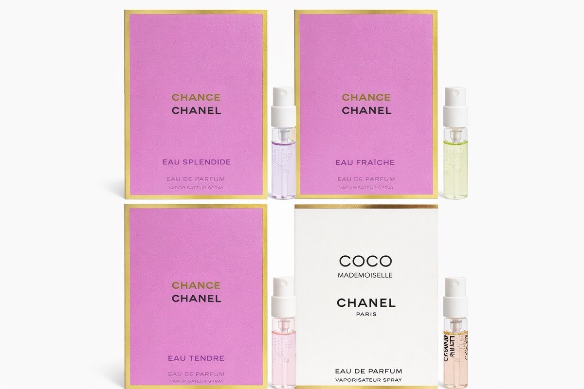 CHANEL CHANCE Perfume Collection Sample Vials Spray 1.5ml (4pcs