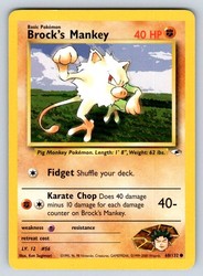 Brock's Mankey (68) Gym Heroes 068/132 Common