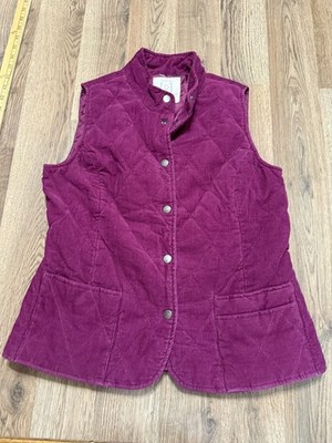 Relativity Jacket, Women's Petite Medium, Purple, Vest, Button Up